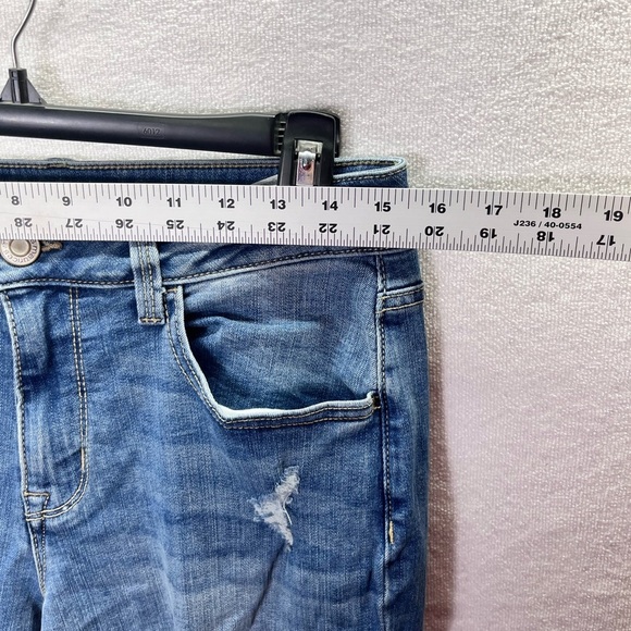 Maurices Distressed Jegging Jeans Womens M Blue Denim Stretch Cute Comfy 2514 - Picture 4 of 9